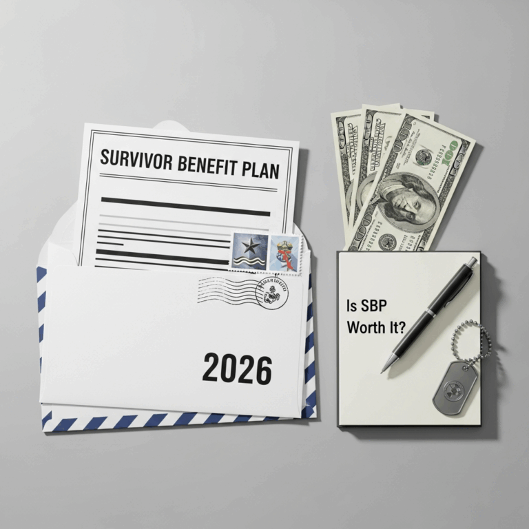 Professional photograph related to: Survivor Benefit Plan — Is SBP Worth It in 2026. High quality, e